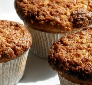 Almás-zabpelyhes muffin