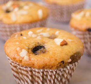 Aszalt gyümölcsös muffin recept