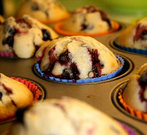 Feketeribizlis muffin recept