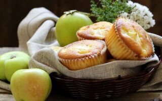 Almás-citromos muffin