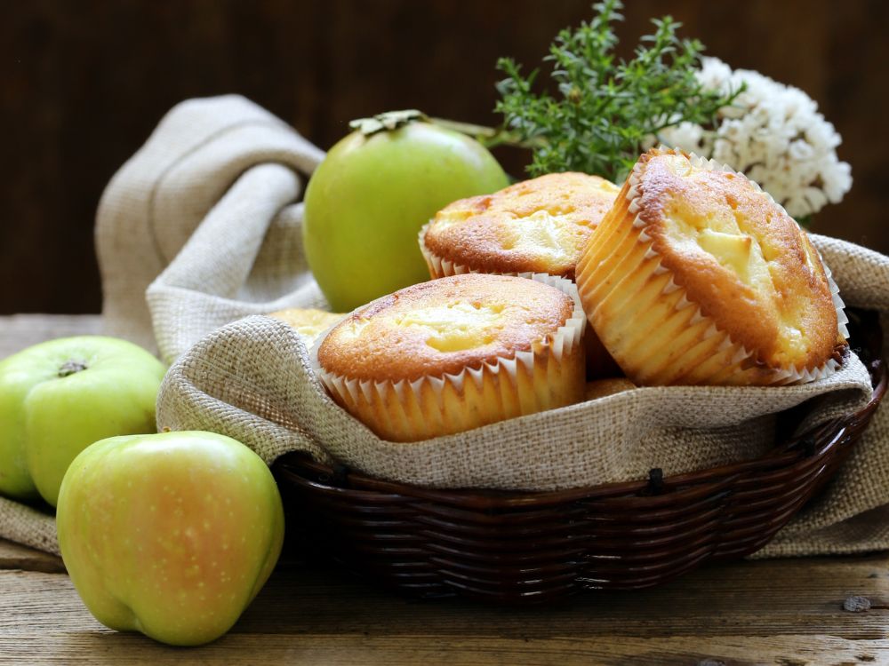 Almás-citromos muffin