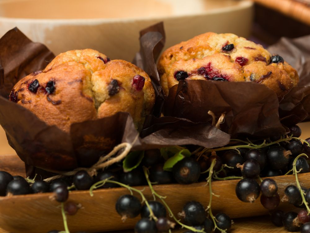 Feketeribizlis muffin