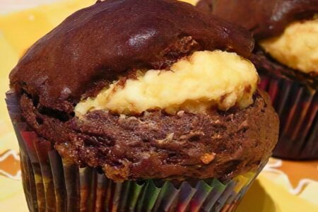 Csokis-túrós muffin