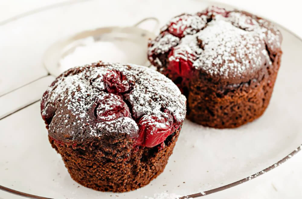 Csokis-meggyes muffin recept